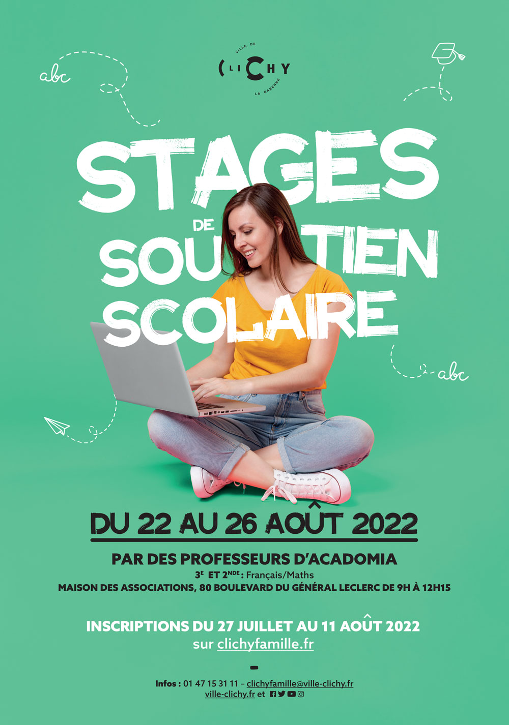  Affiche soutien scolaire Acadomia Rentrée scolaire 2022