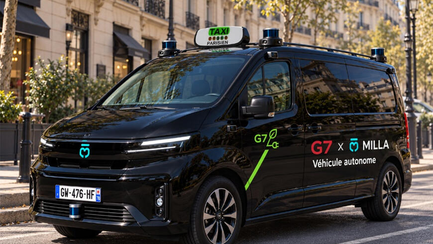 Taxis autonomes : Clichy signe un partenariat historique avec G7 et Milla