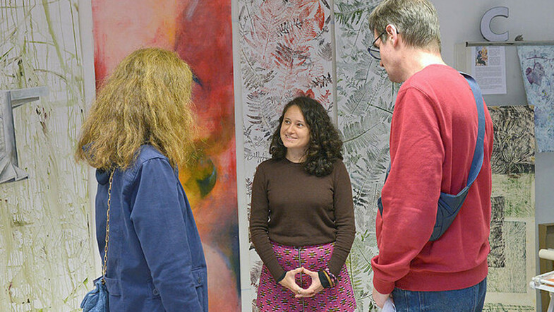Rencontre avec Claire Coupvent dans son atelier du centre Chagall