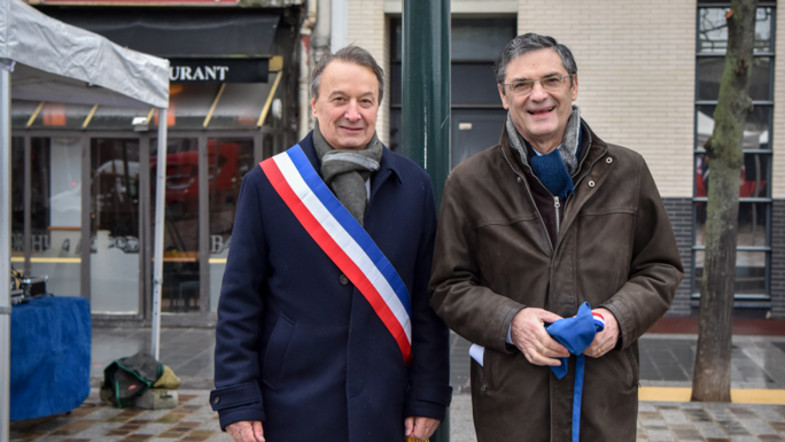 inauguration place chirac statue hogommat clichy