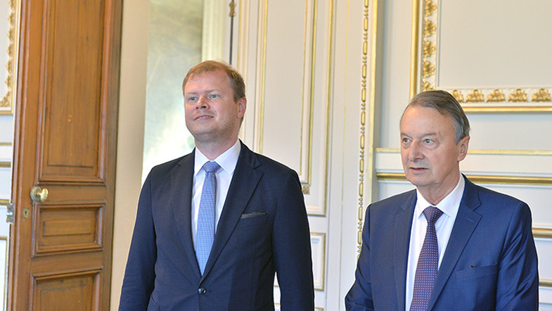 journée de l'europe visite de michael salomo, maire de Heidenheim clichy