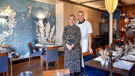 Thierry et Sylvie Laux dans leur restaurant La Bonne Table