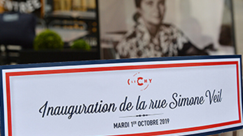 Inauguration rue Simone Veil Clichy