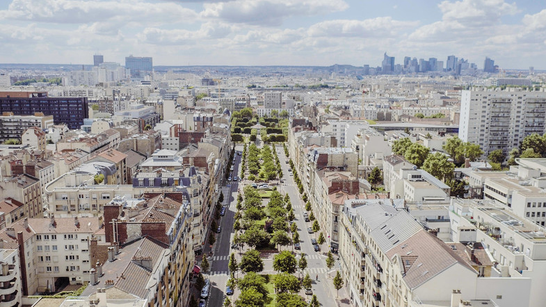 Clichy Vue aérienne