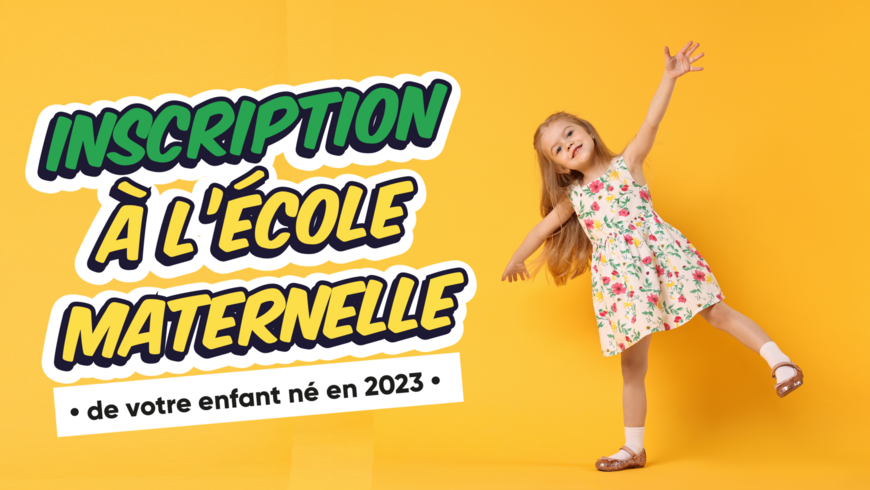 Les inscriptions à l'école maternelle pour l'année scolaire 2026/2027 sont ouvertes