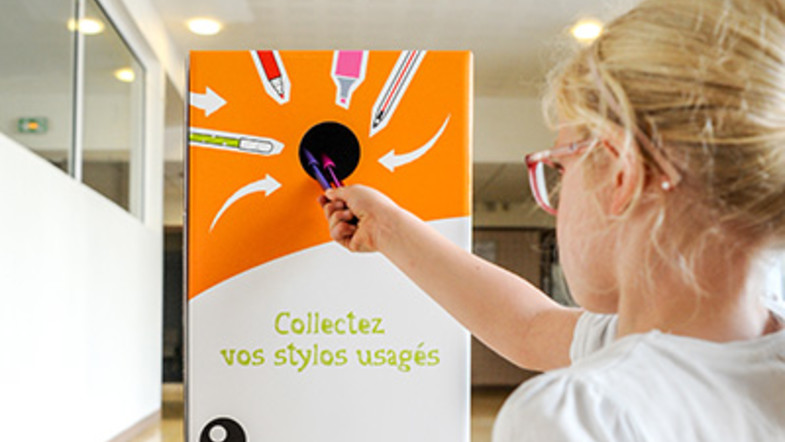 recyclage stylos bic clichy écoles