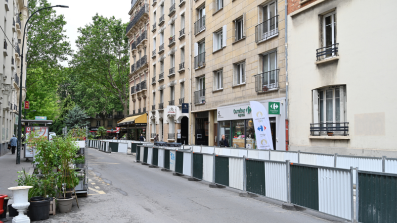 Travaux rue Madame de Sanzillon